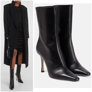 New JIMMY CHOO Agathe 100 leather ankle boots $1,395